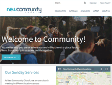 Tablet Screenshot of newcommunity.org.uk